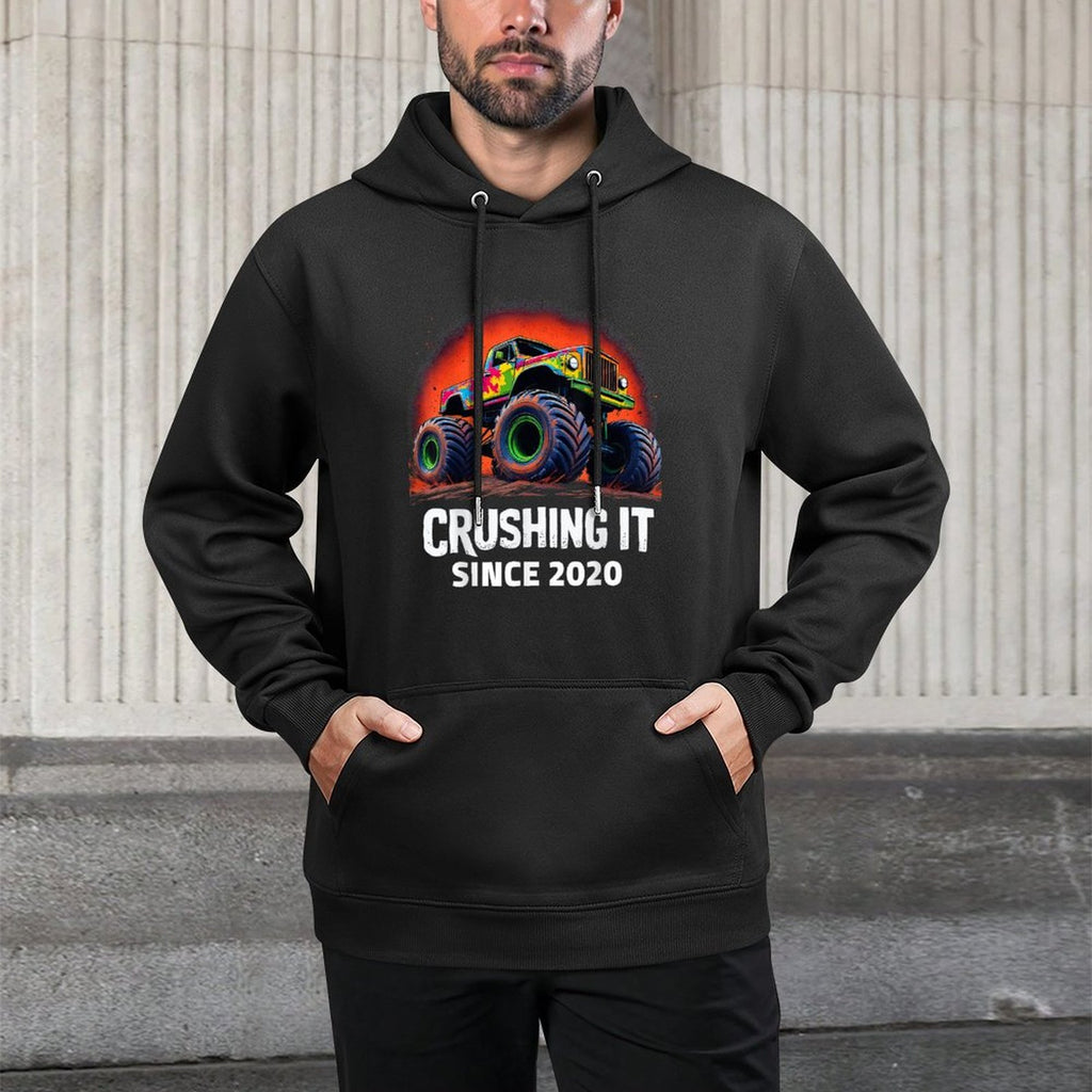 Im 5 Monster Truck 5 Birthday Boy Year Old 5th Party Born All-Day Comfort Hoodie