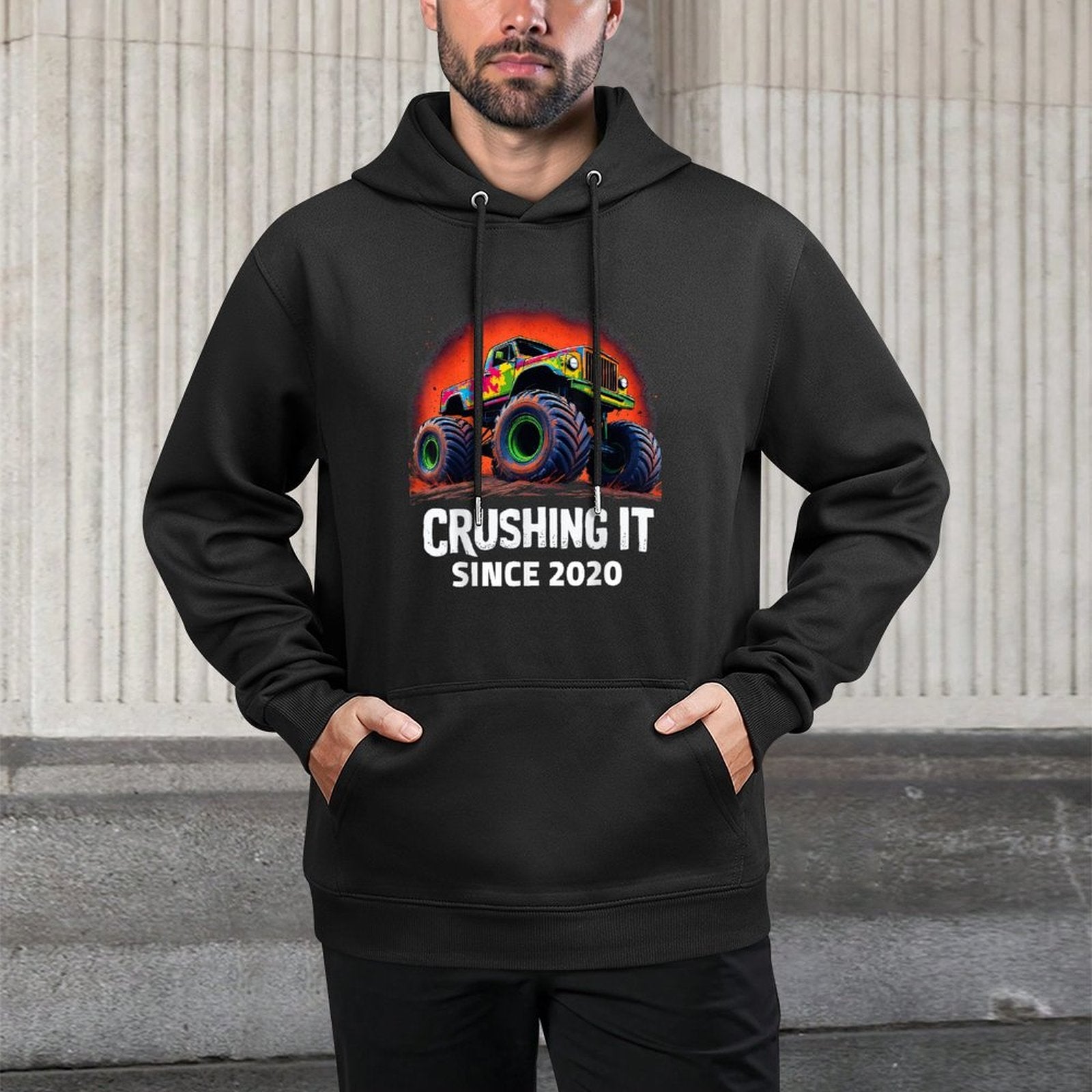 Im 5 Monster Truck 5 Birthday Boy Year Old 5th Party Born All-Day Comfort Hoodie