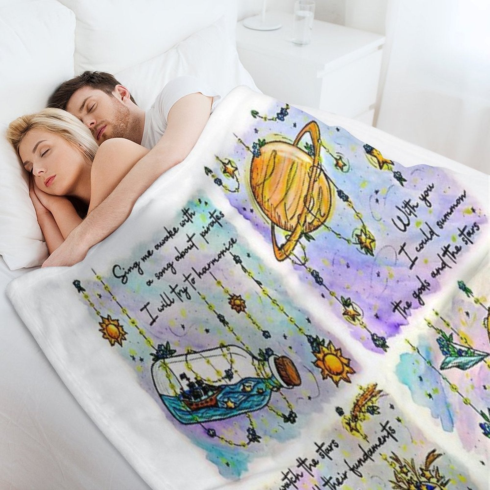 Fairy Lights Series  Inspired by The Amazing Devil Plush Throw Blanket