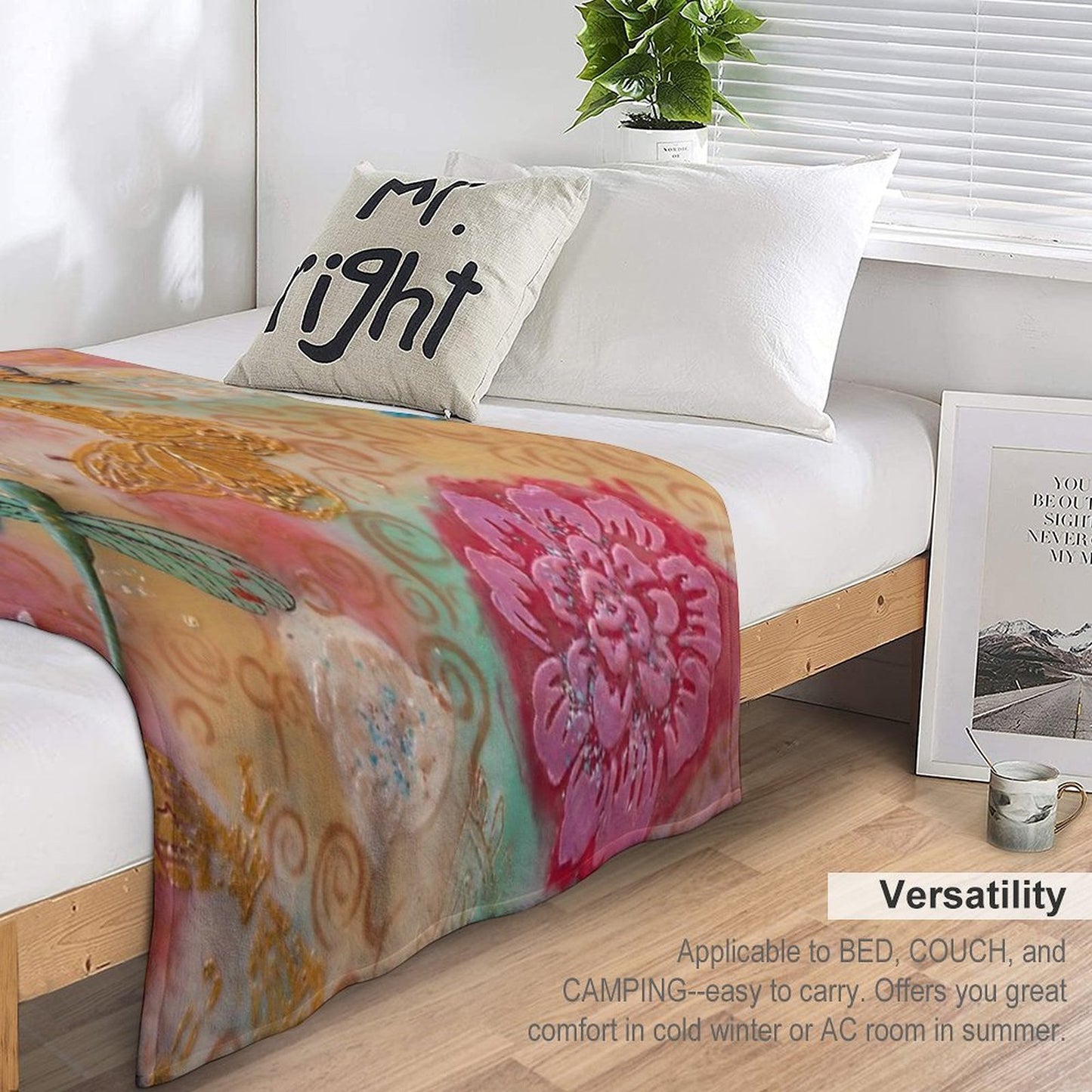 Magical Garden of Metamorphosis Lightweight Throw Blanket