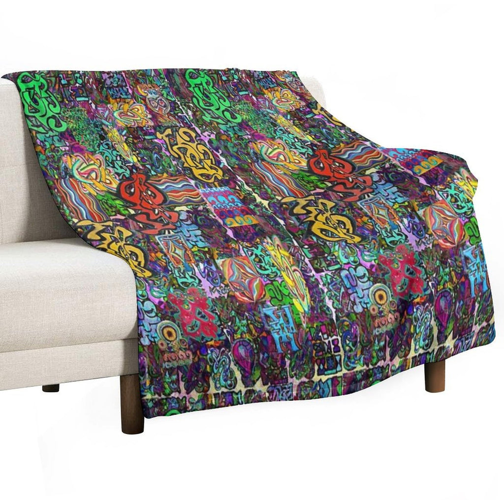 Pop Abstract Durable Throw Blanket