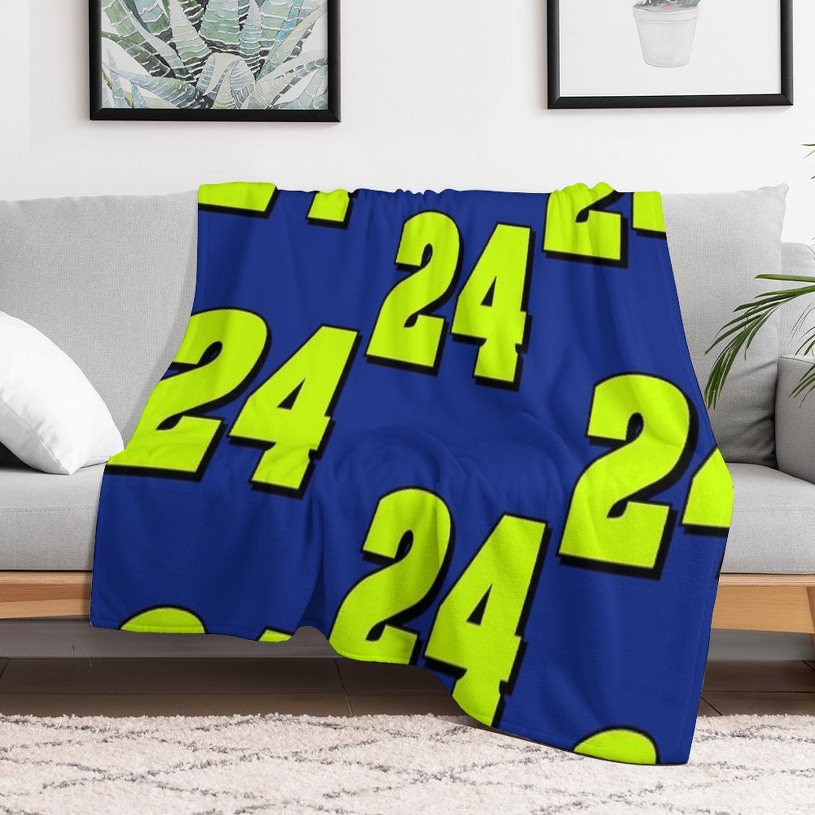 Jeff Gordon NASCAR Sticker Machine-washable Throw Blanket