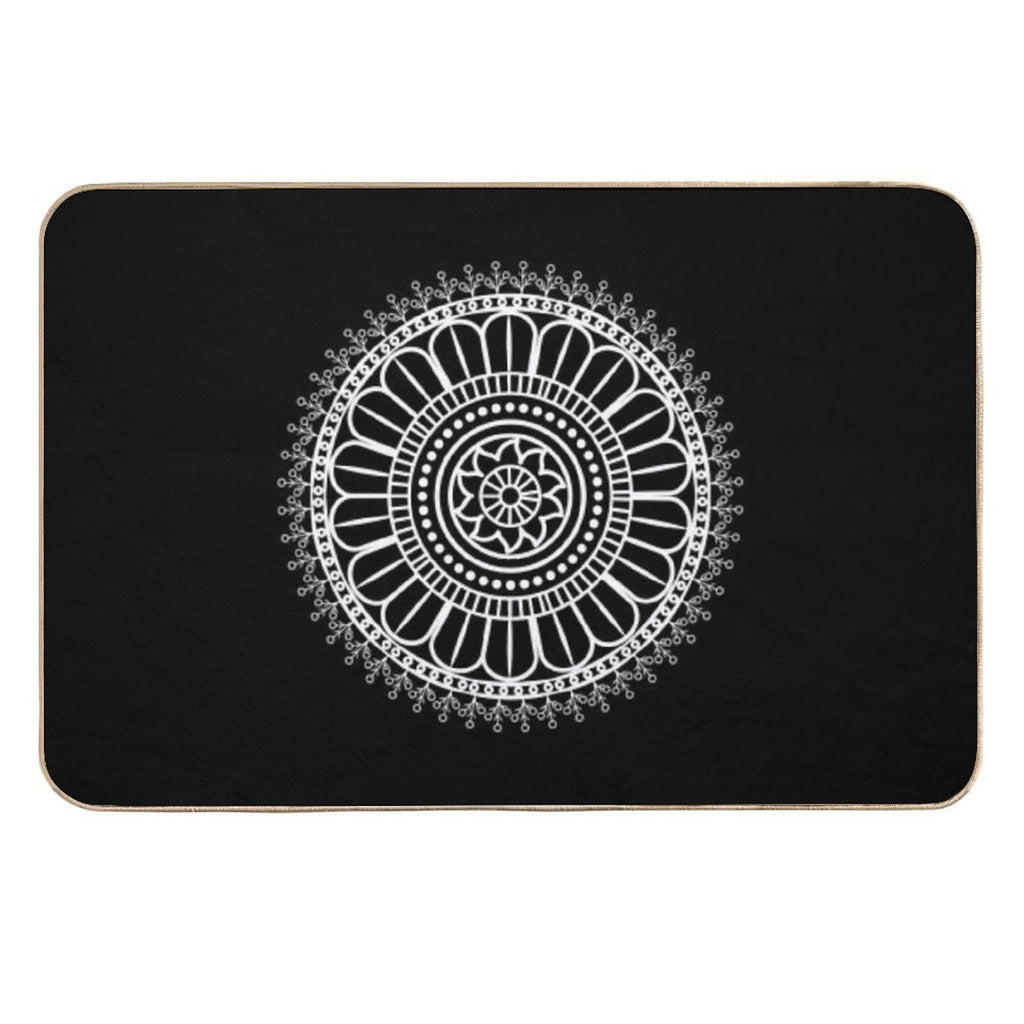 Bohemian Mandala Art.  Slip-Resistant Bath Mat