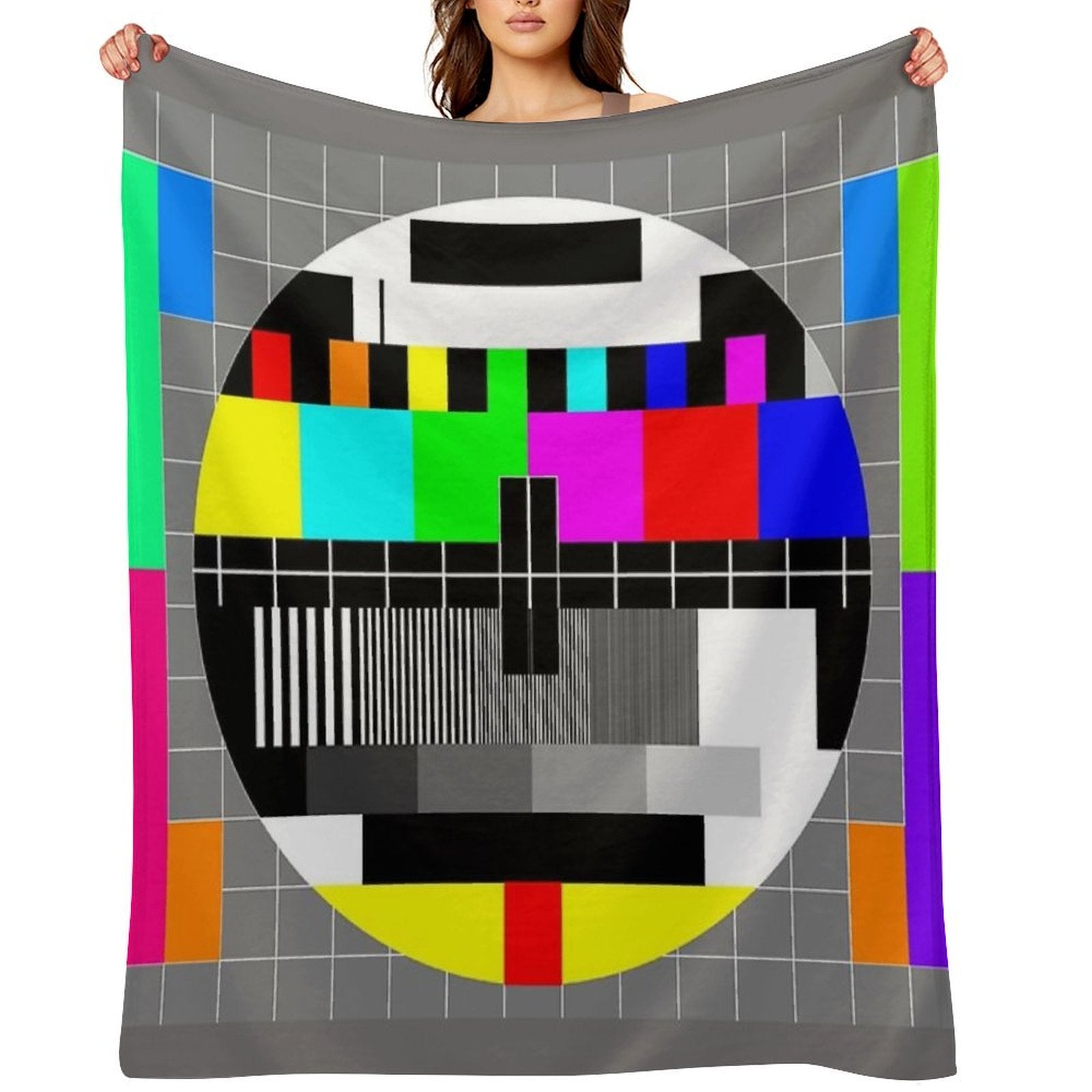 Television Test Card All-season Throw Blanket