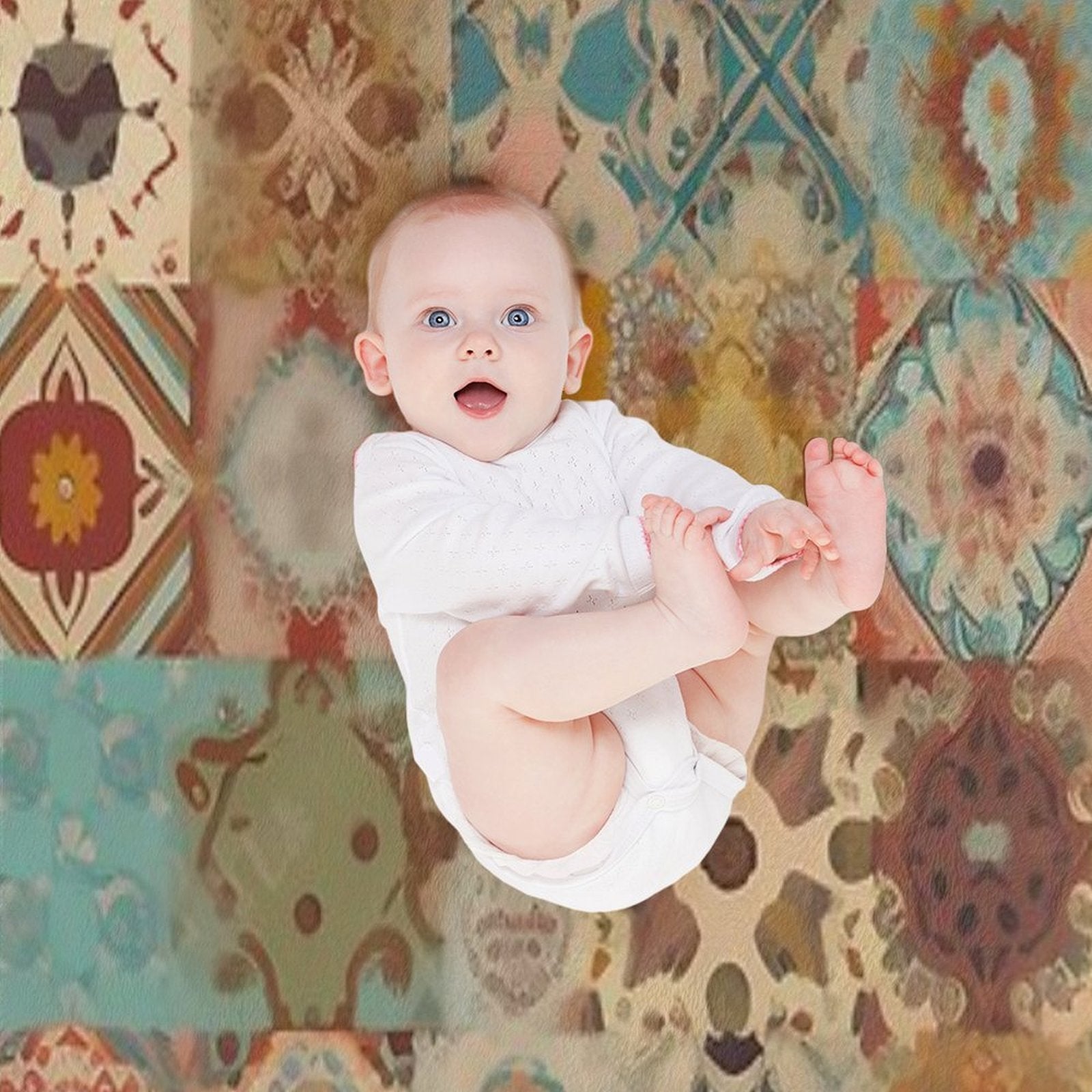 Bohemian Patchwork Style Multi-functional Throw Blanket