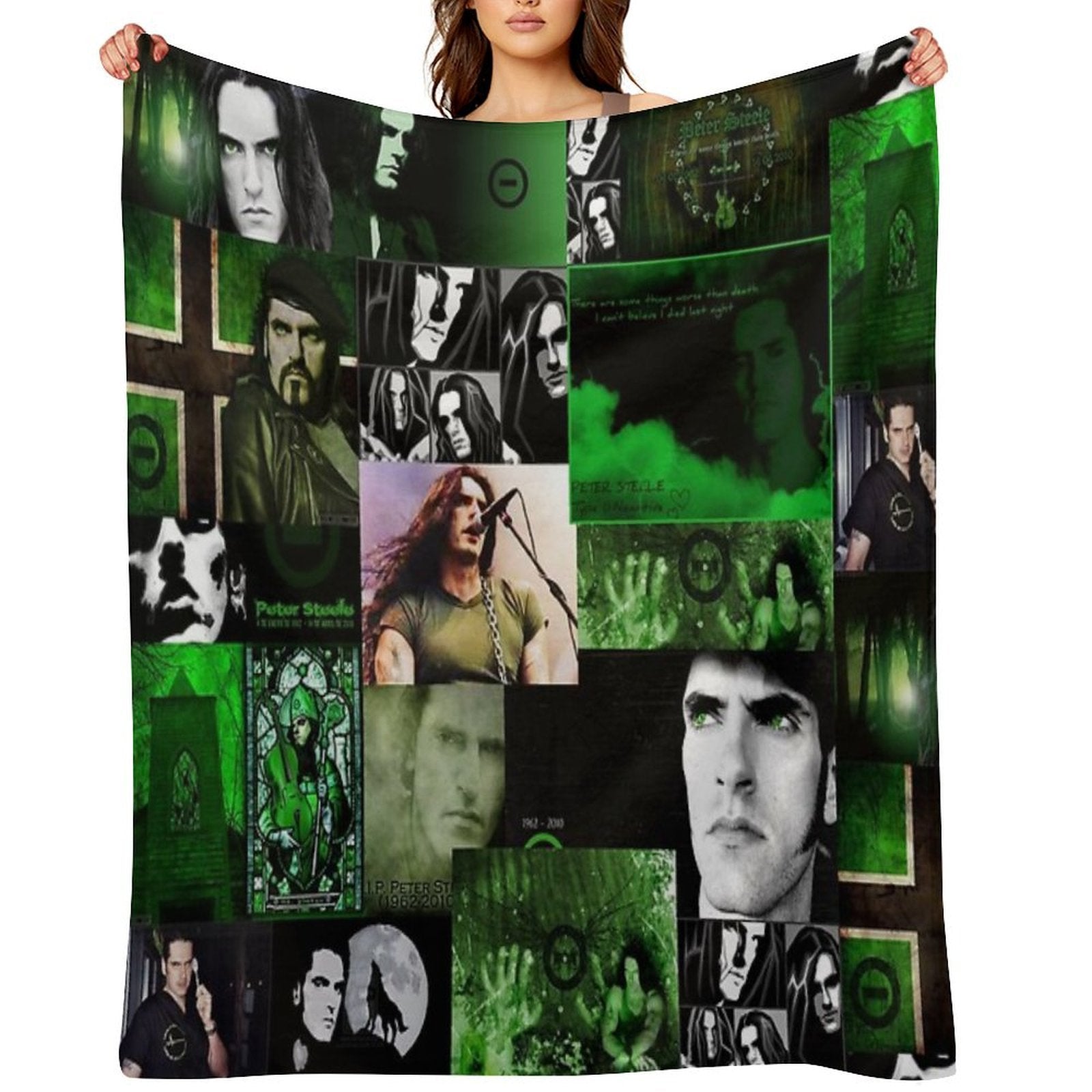 Peter Steele Abstract Collage Comfort Throw Blanket