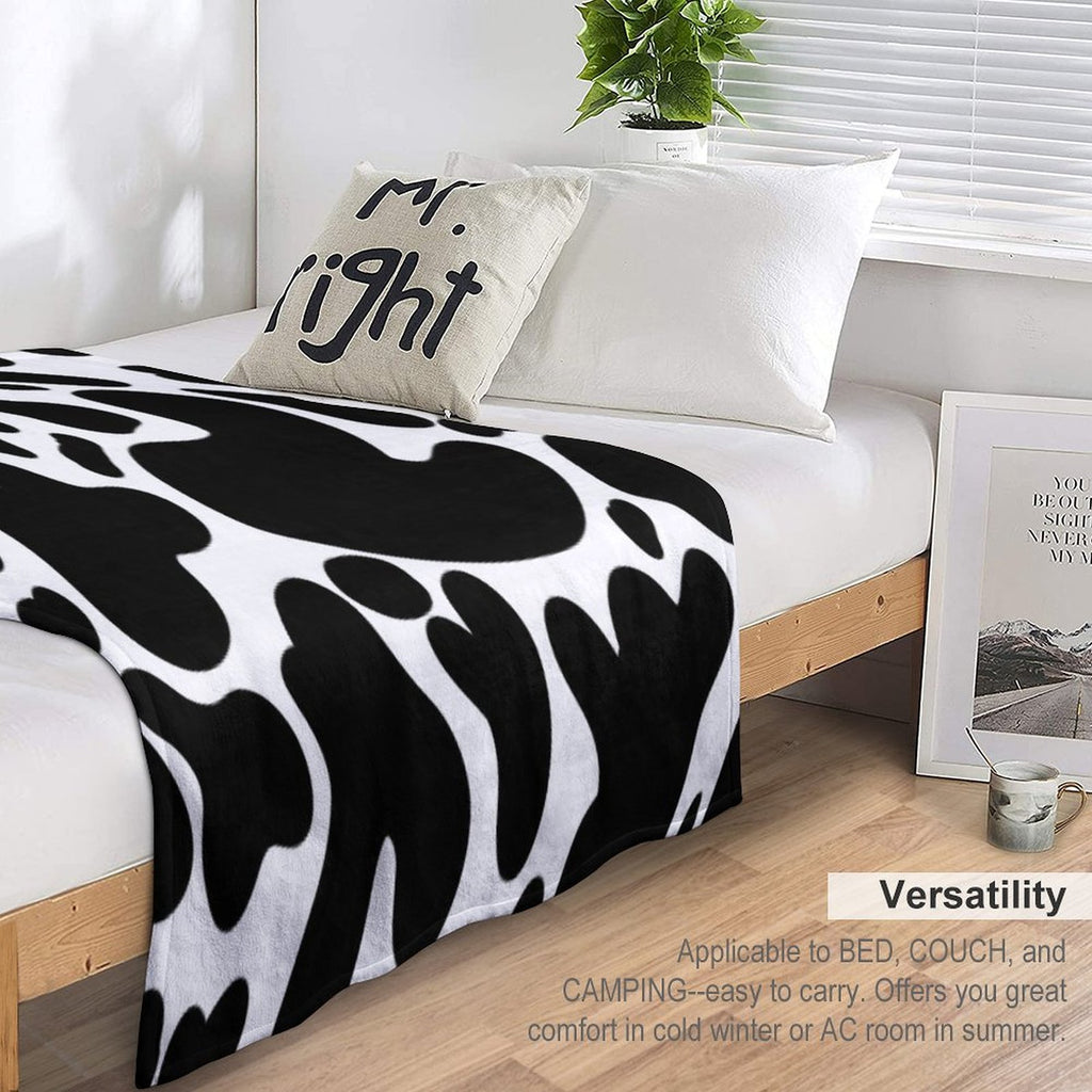 Cow Print Premium Throw Blanket