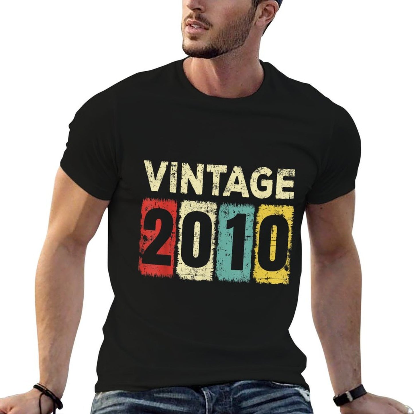15 Year Old Birthday Vintage 2010 15th Birthday  Tagless Design T-Shirt