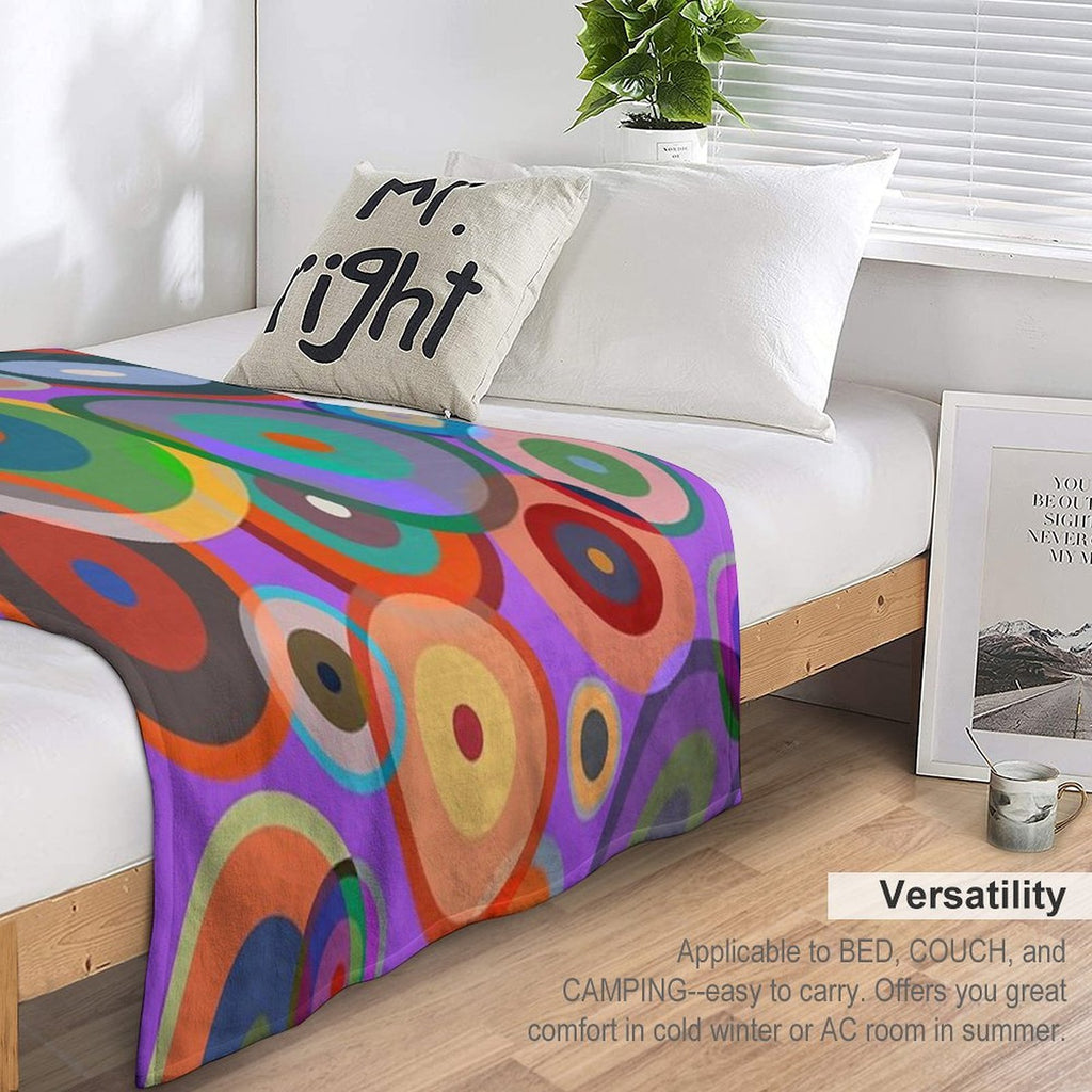 Kandinsky #4 Anti-pilling Throw Blanket