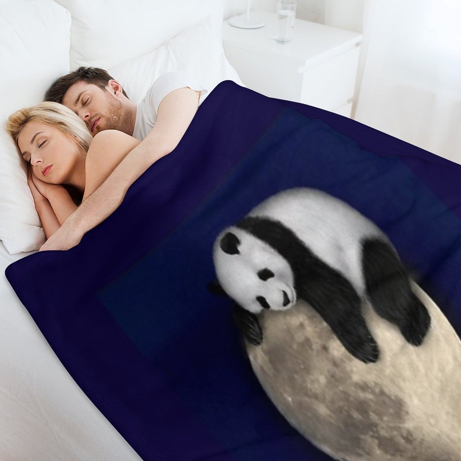 Sleeping on The Moon All-season Throw Blanket
