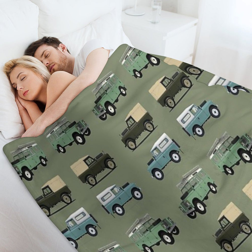 British Off Road 4x4 Vehicles Lightweight Throw Blanket