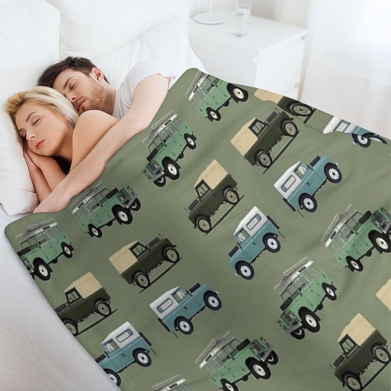 British Off Road 4x4 Vehicles Lightweight Throw Blanket