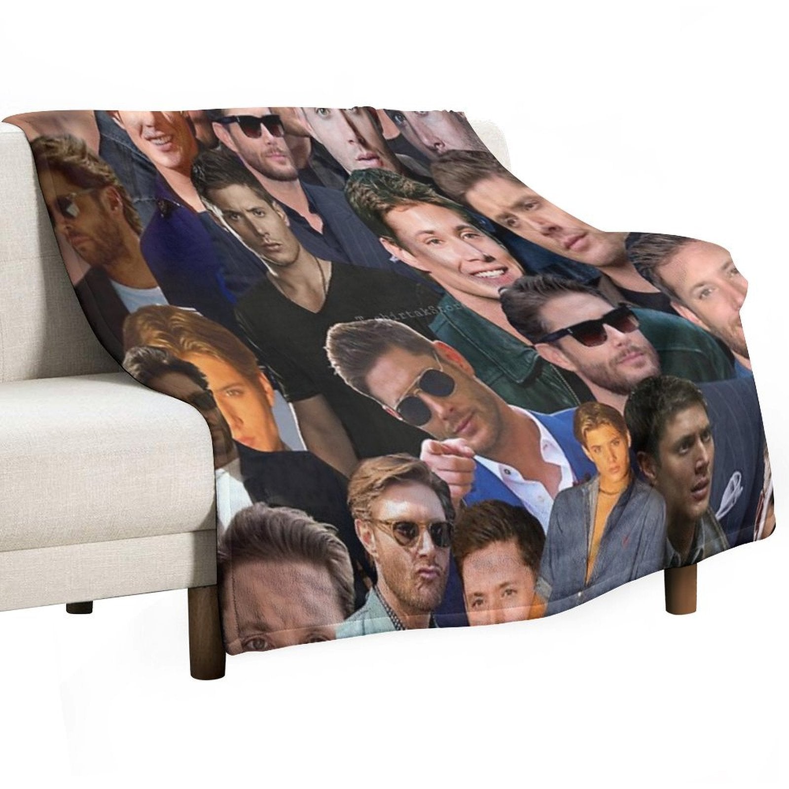 Jensen Ackles Photo Collage Comfort Throw Blanket