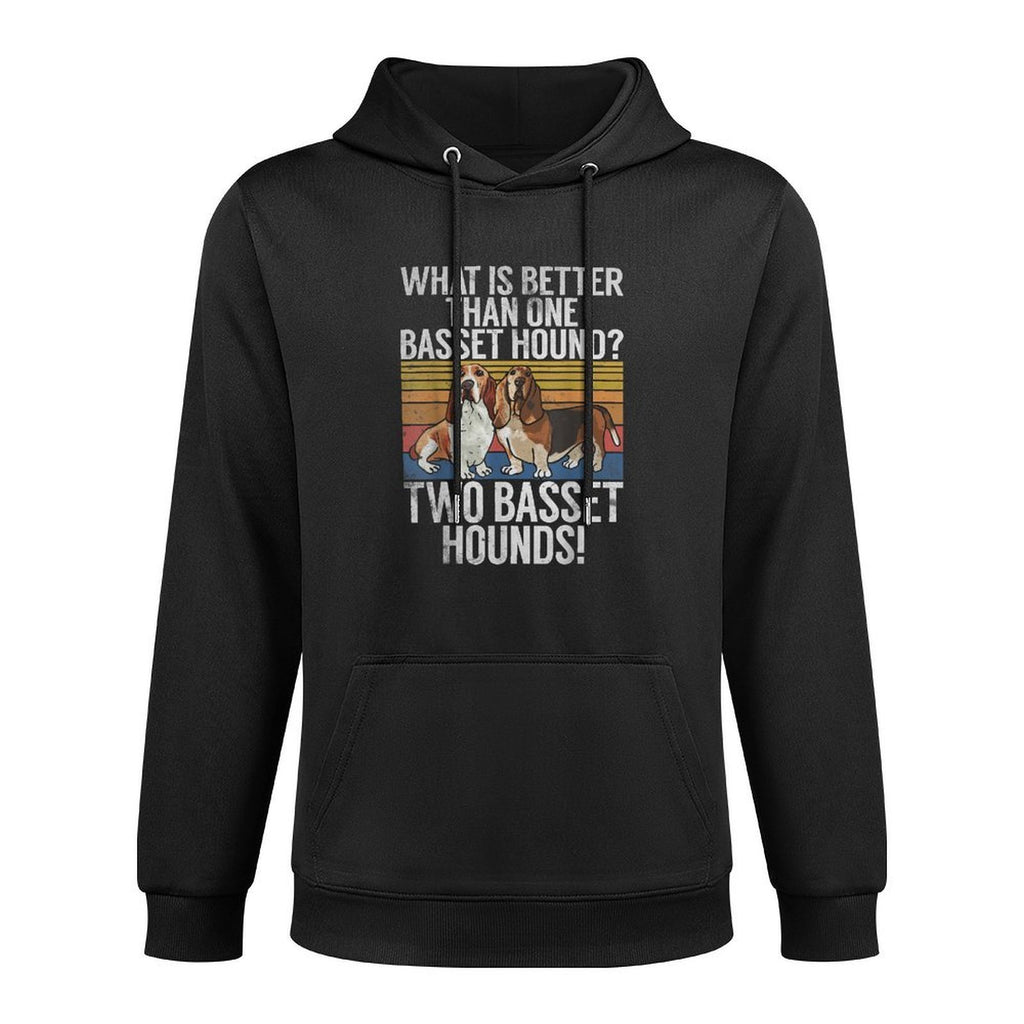 What Is Better Than One Basset Hound Funny Basset Hound Easy Care Hoodie