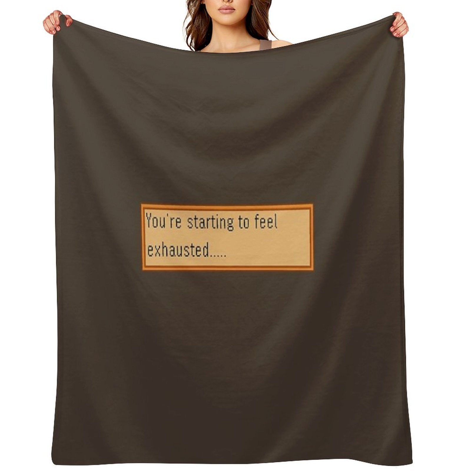 Exhausted - Stardew Gift-ready Throw Blanket