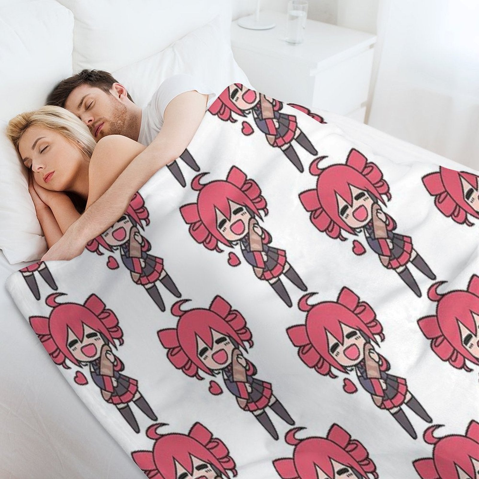 Teto Loves Bread Chibi Comfort Throw Blanket