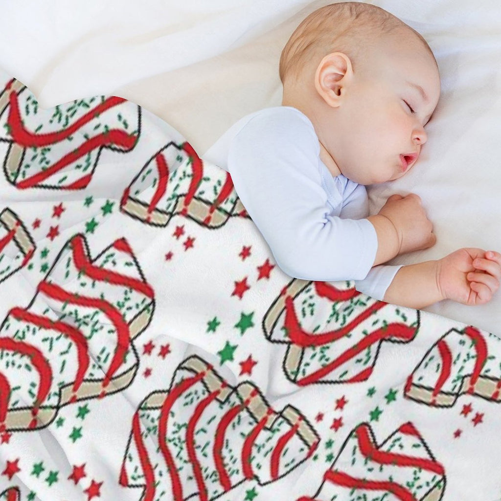 Christmas Tree Snack Cakes Gift-ready Throw Blanket