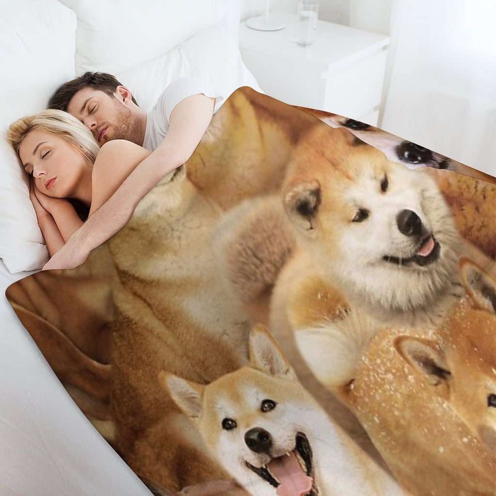 Shiba Inu Versatility Throw Blanket