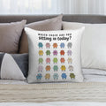 Chair Feelings, Emotions Chart, Mental Health, Therapy Office, Therapist Gift, Counsellor Tools, School Counselor, Mood Chart, S Soft Short Plush Fabric Throw Pillow
