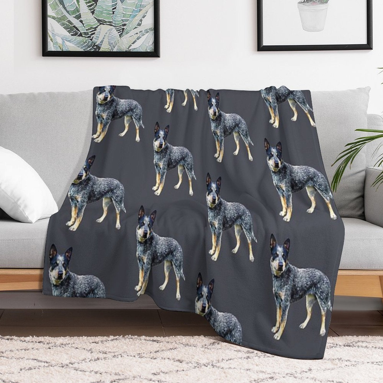 Blue Heeler Australian Cattle Dog Comfort Throw Blanket