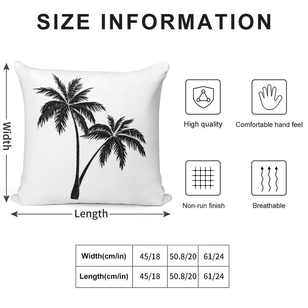 Palm Tree Soft Home Decor Throw Pillow