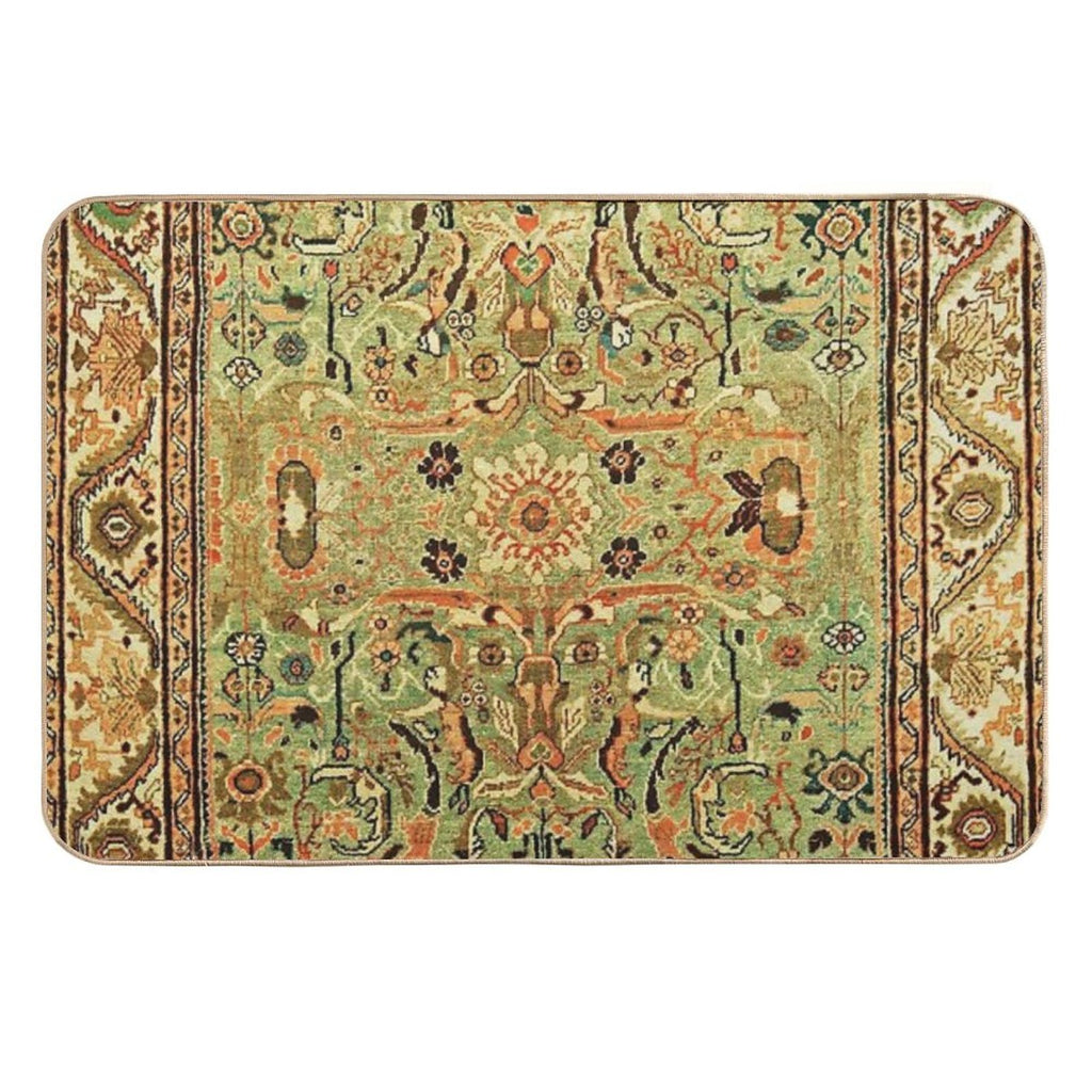 Antique Sultanabad Persian Rug Print  Toxin-Free Bath Mat