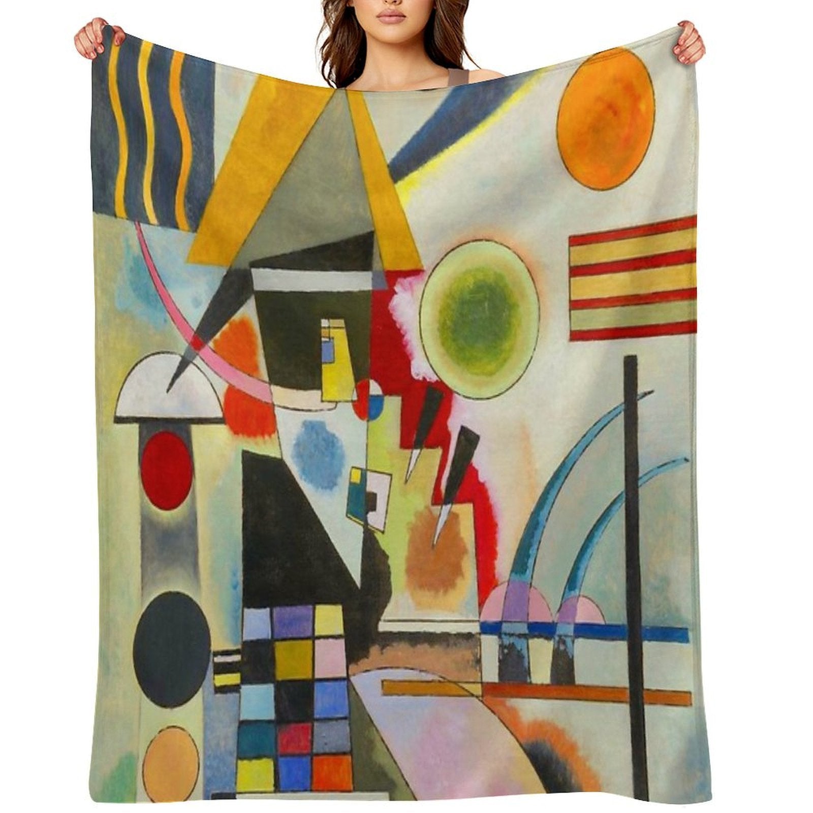 Kandinsky  Swinging Plush Throw Blanket