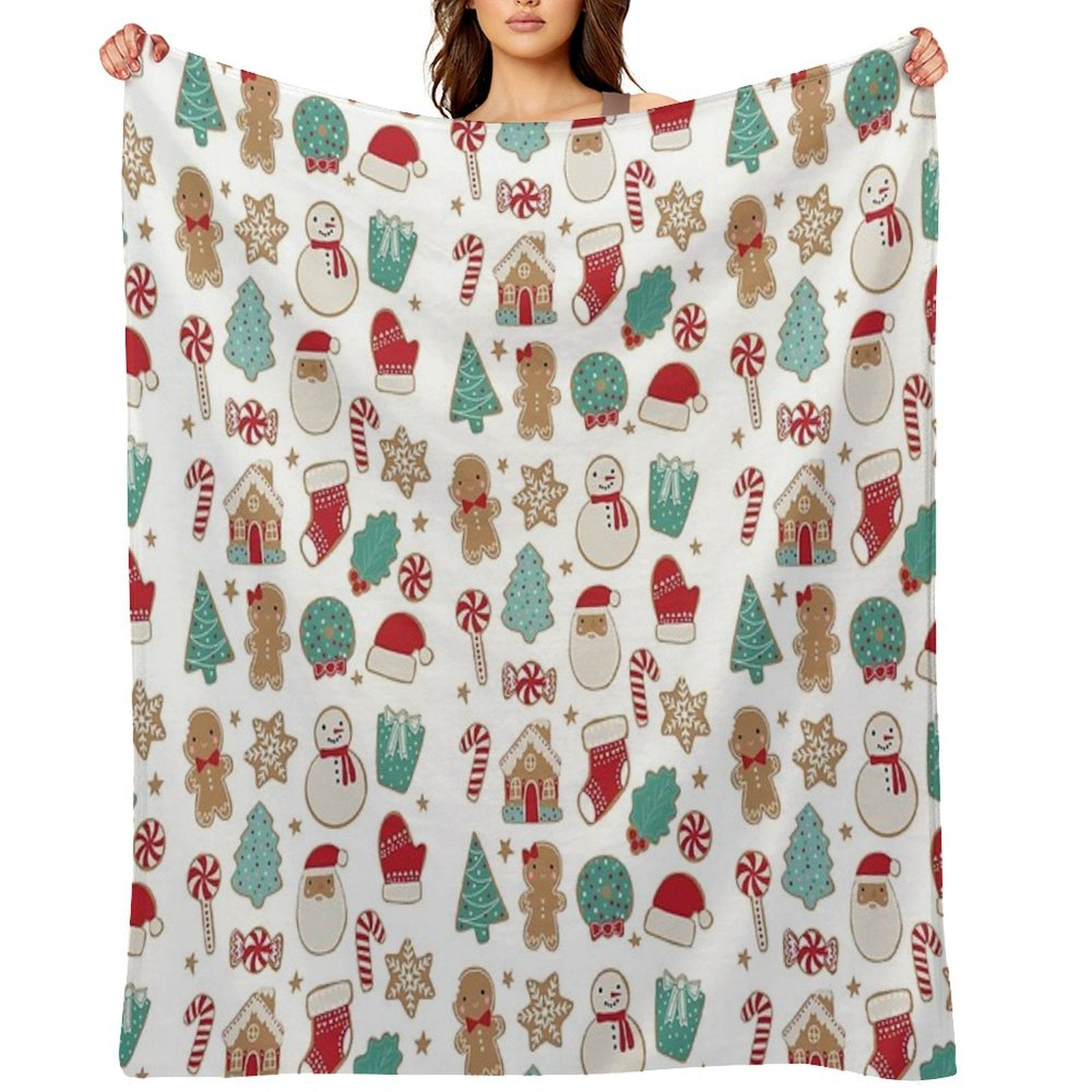 Christmas Cookies Durable Throw Blanket