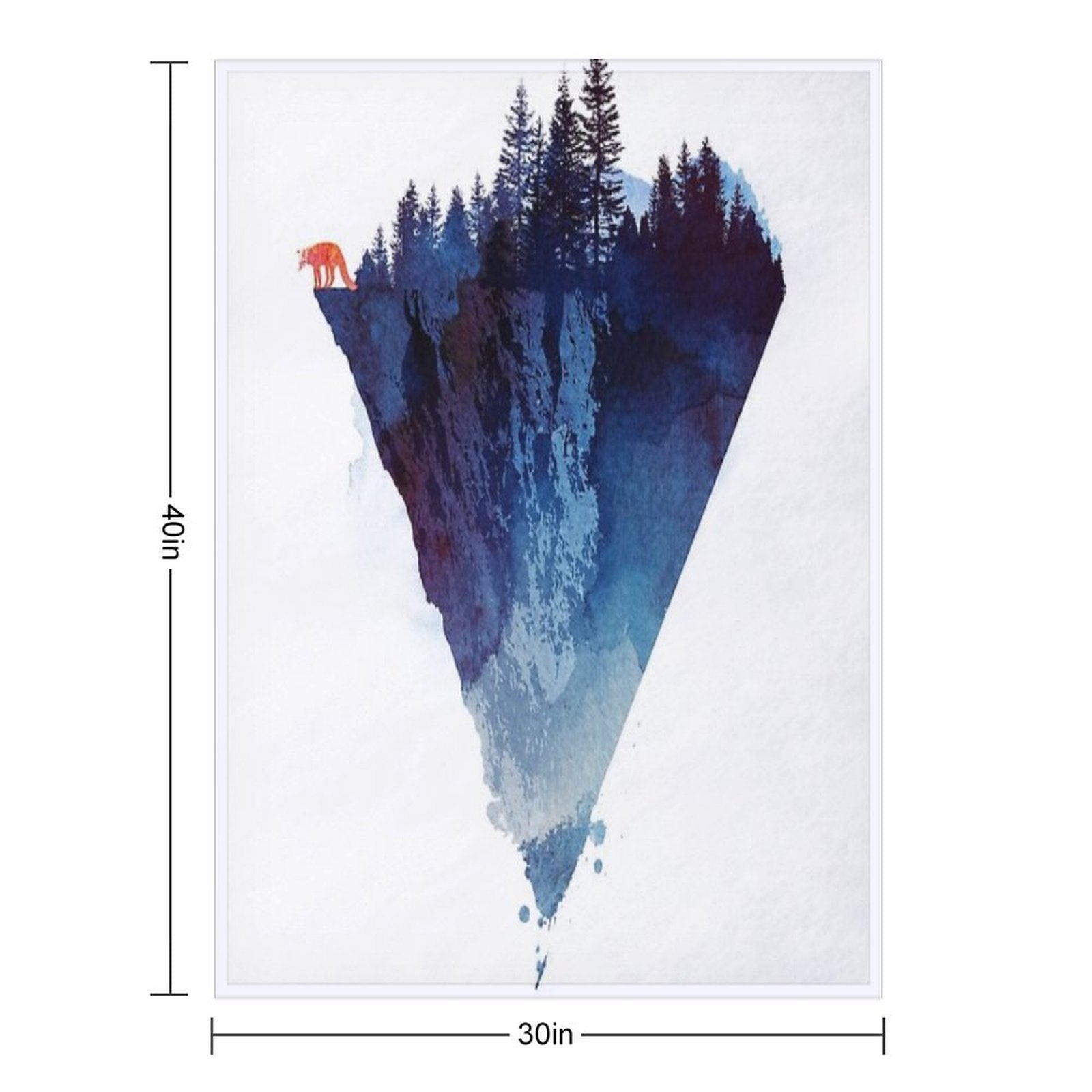 Near to The Edge Eco-conscious Throw Blanket