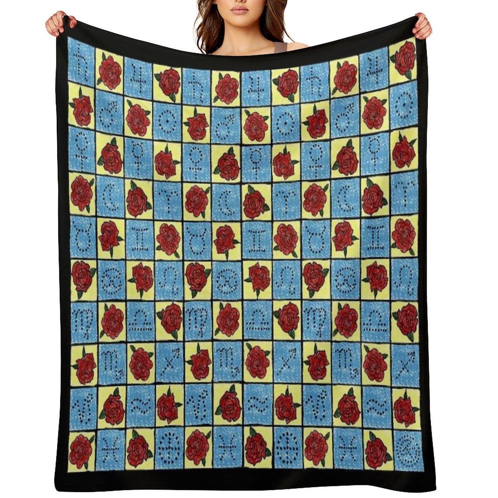 9 of Swords Tarot Blanket by Tarotista Multi-functional Throw Blanket