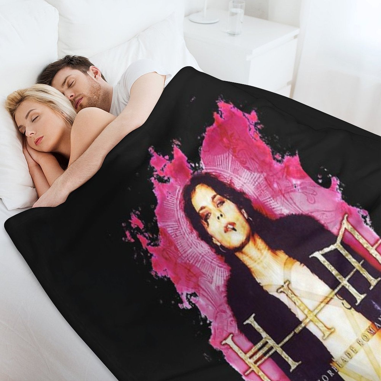 Him Band Vv H I M Him Ville Valo Razorblade Romance Smoke Gift-ready Throw Blanket