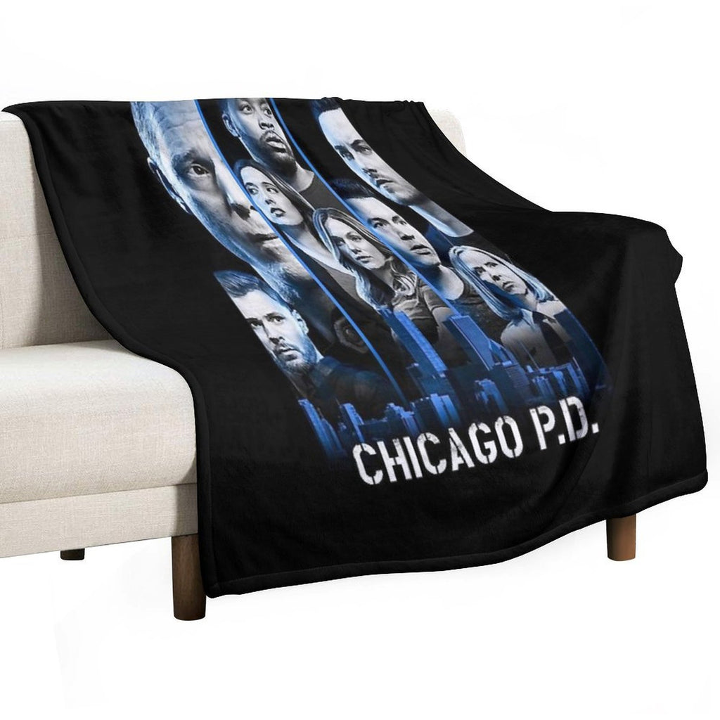 Black Graphic Chicago Med.Thank You For The Memories Signatures Lightweight Throw Blanket