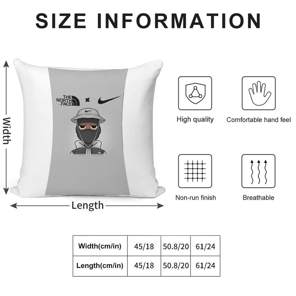 Nike Soft Short Plush Fabric Throw Pillow