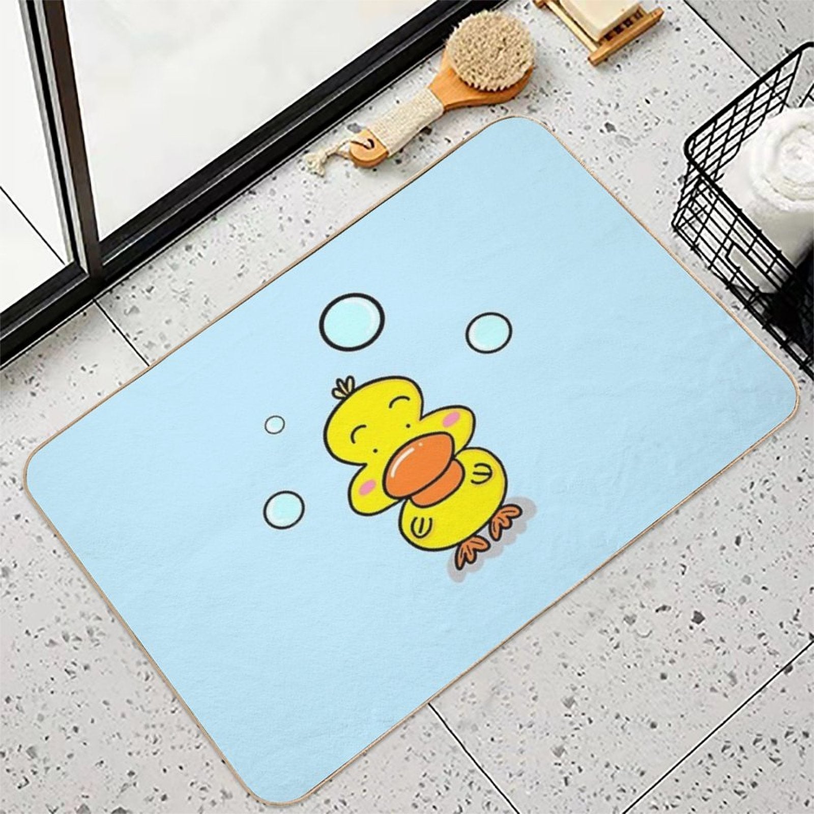 Bathroom Ducky Doodle  Toxin-Free Bath Mat