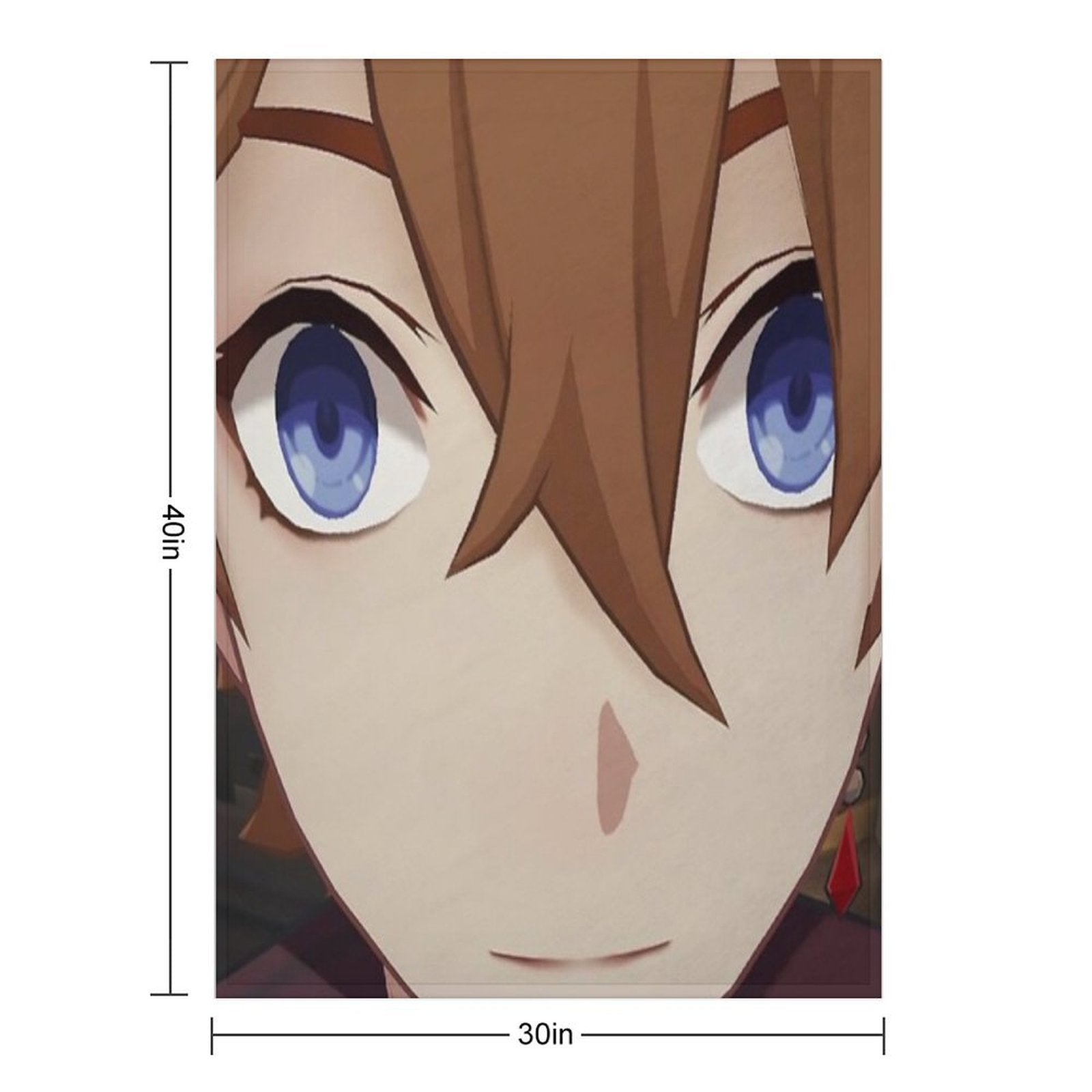 Childe (Tartaglia) Face Meme Travel-friendly Throw Blanket