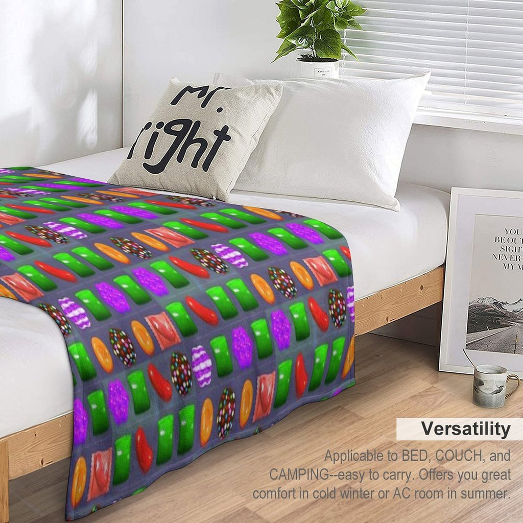 Candy Combo Candy Crush Comfort Throw Blanket