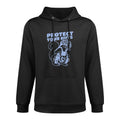 Catcher Mom Protect Your Nuts, Funny Baseball Medium-Weight Fabric Hoodie