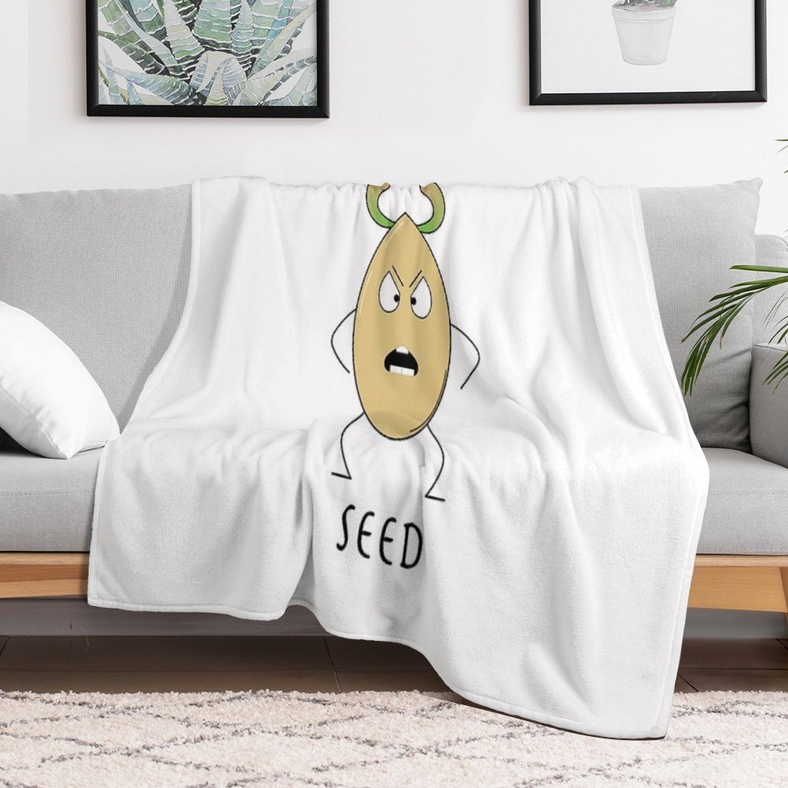 Bad Seed Gardener Design All-season Throw Blanket