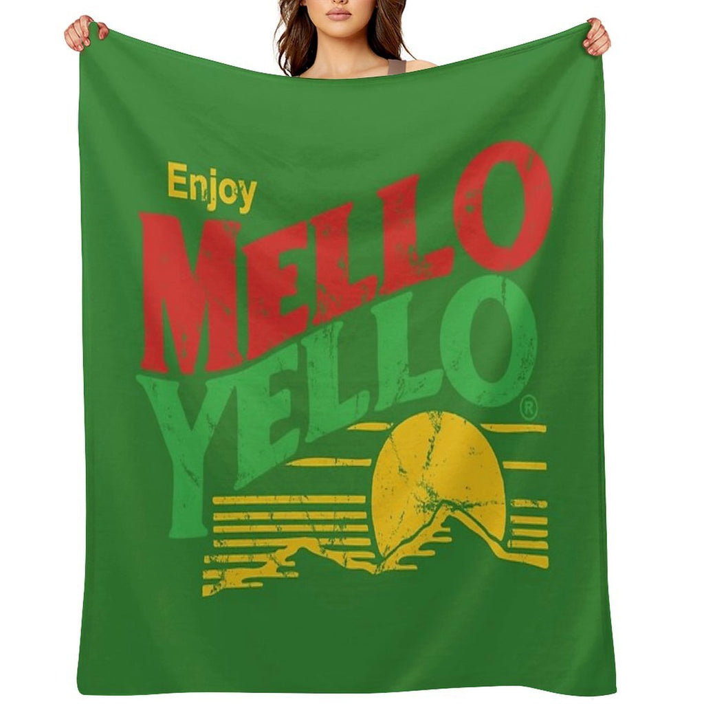 Enjoy Mello Yello (vintage) Quick-dry Throw Blanket