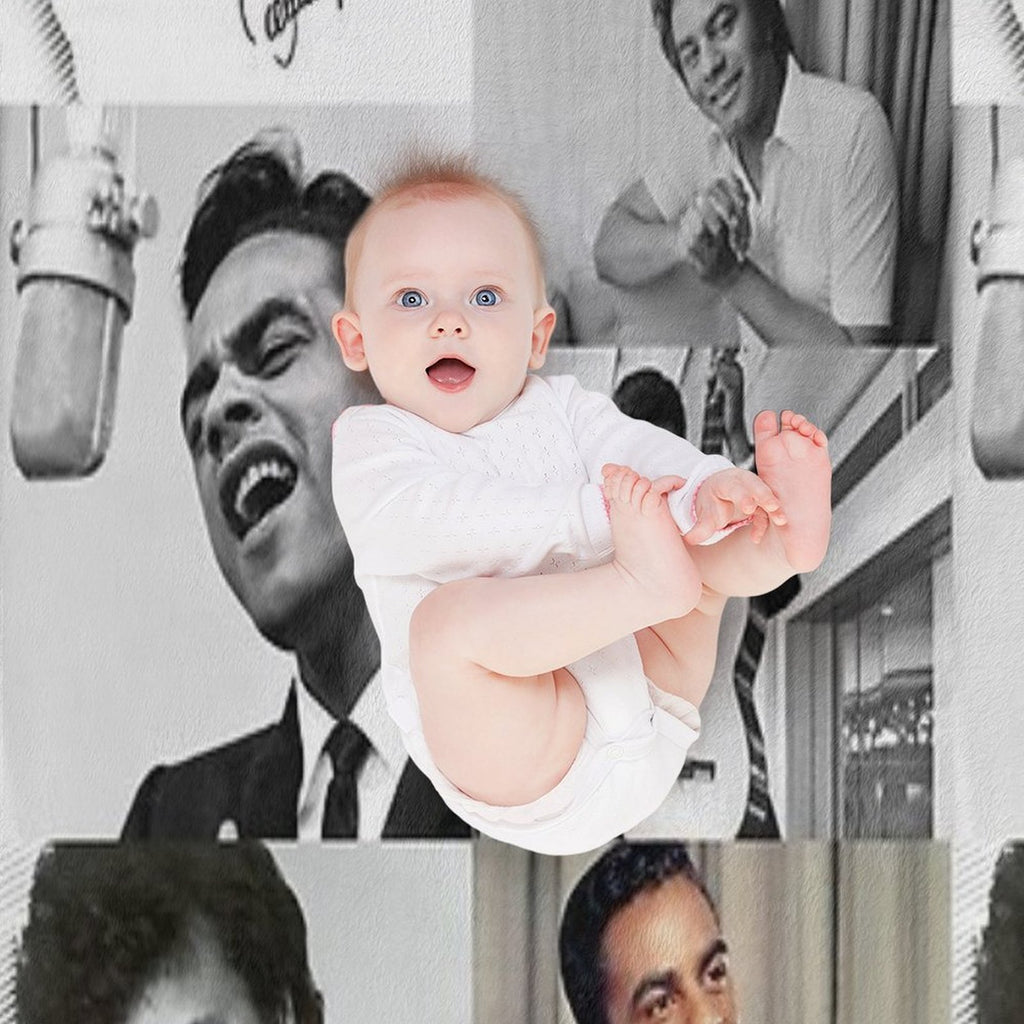 Johnny Mathis Collage Plush Throw Blanket