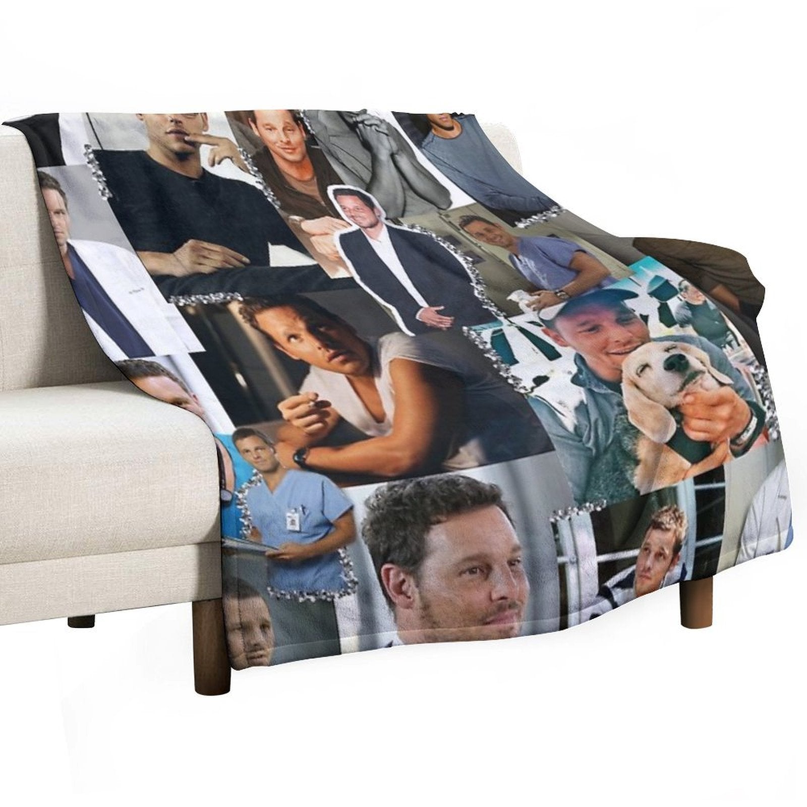 Alex Karev Collage Gift-ready Throw Blanket