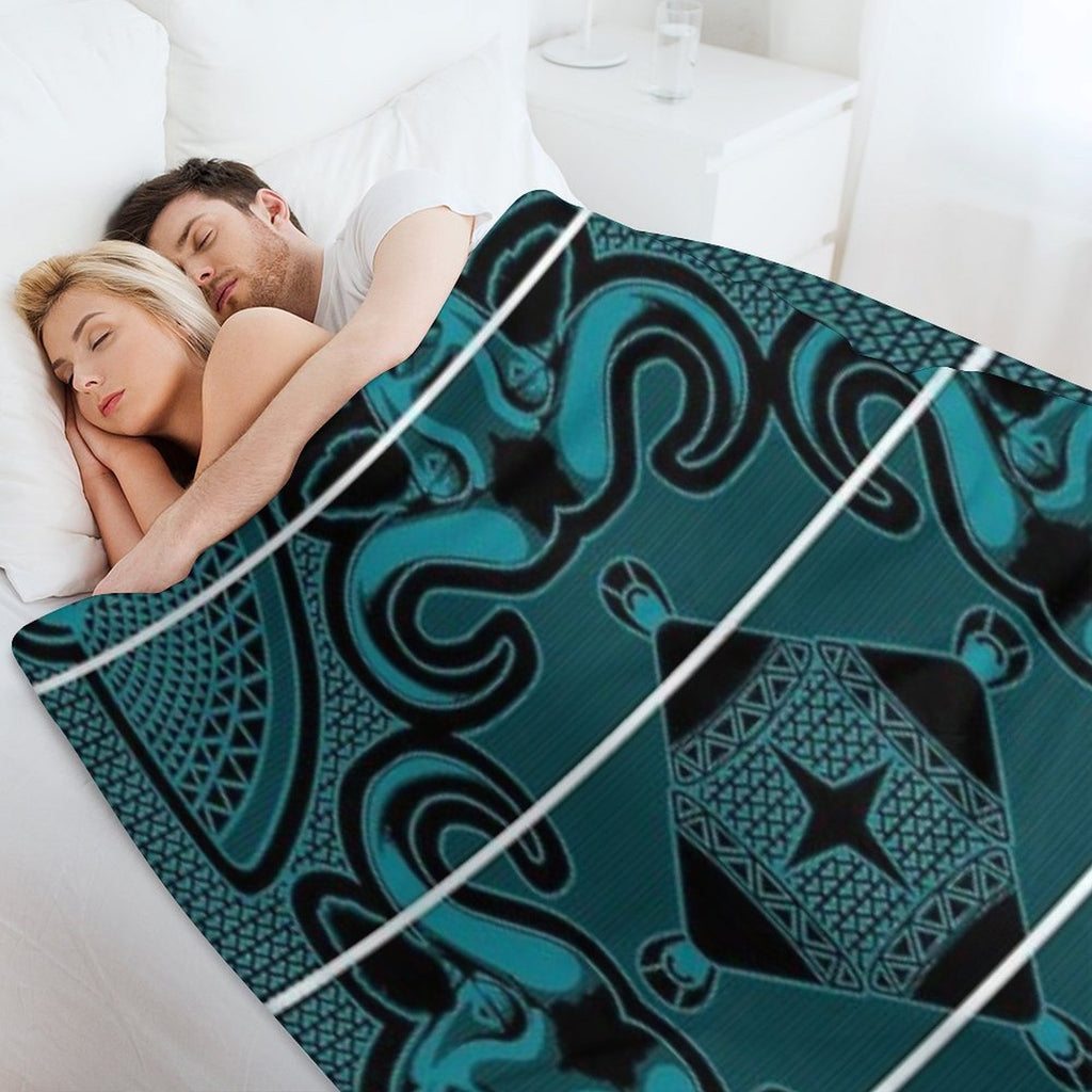 Basotho Blanket Print Quick-dry Throw Blanket