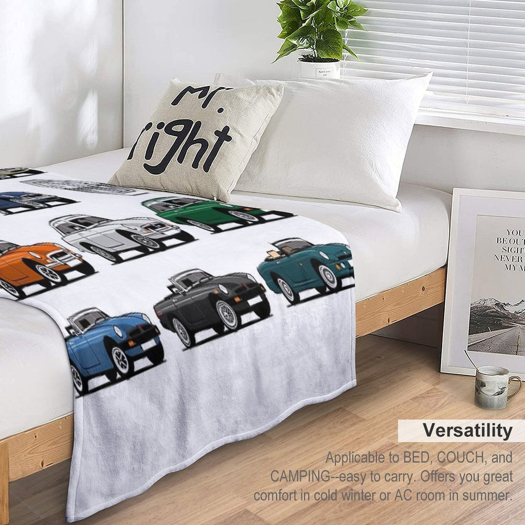 MGB, MGC And RV8 Evolution Gift-ready Throw Blanket