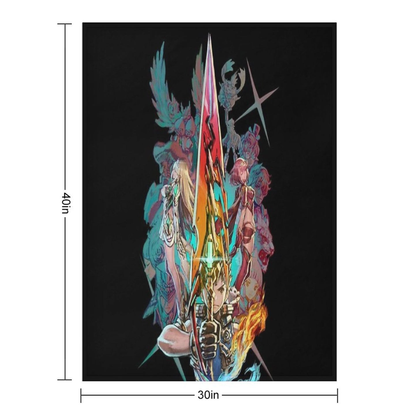 Xenoblade Chronicles™ 2 - Team Travel-friendly Throw Blanket