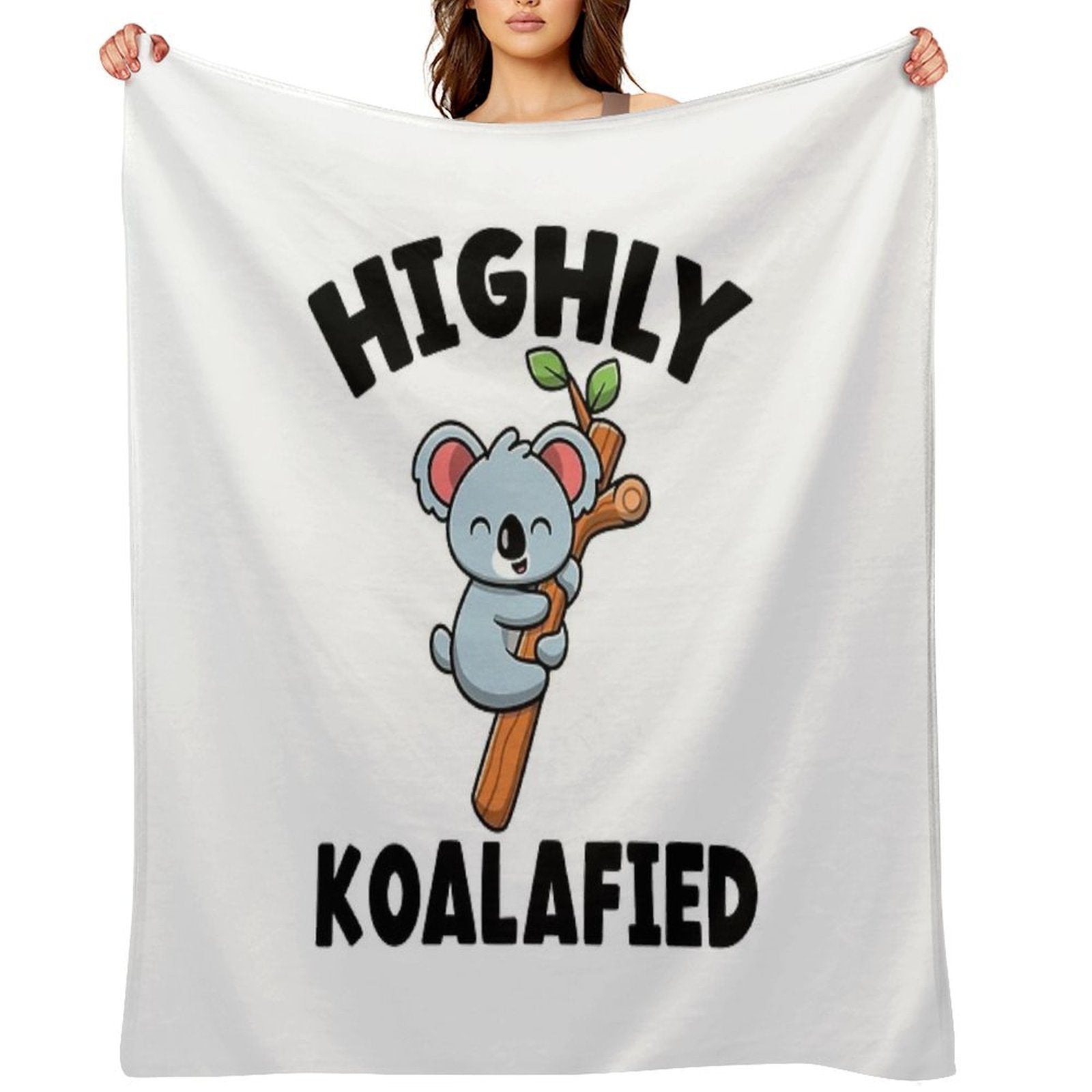 Highly Koalafied Koala Travel-friendly Throw Blanket