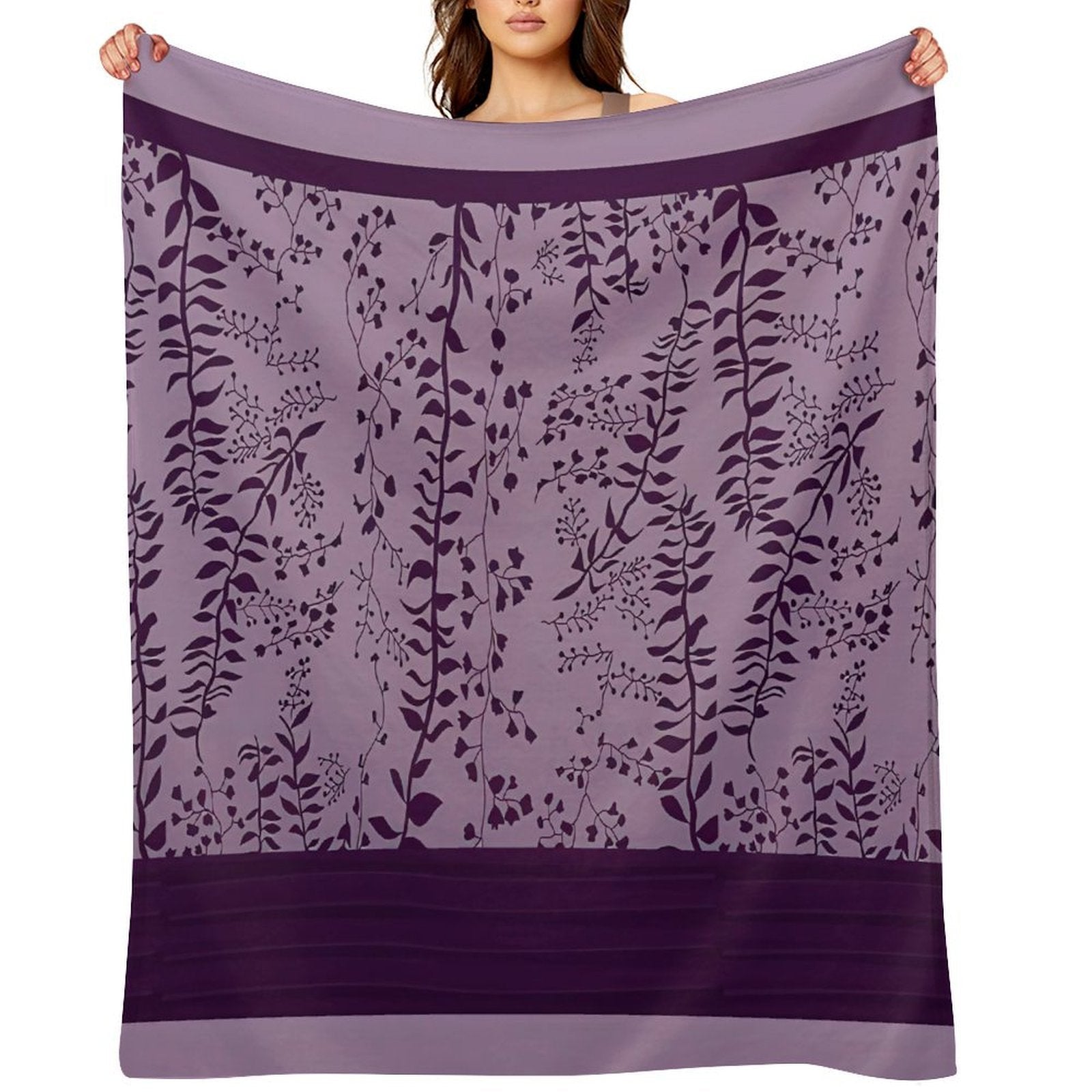 Bella Swan's Comforter Set Replica  Purples Cool - Version 2  Twilight Saga Fanart Sustainable Throw Blanket