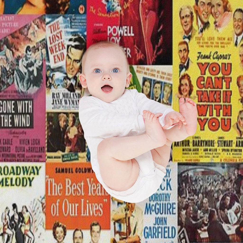 Classic Movie Posters from First 20 Best Picture Winners Premium Throw Blanket