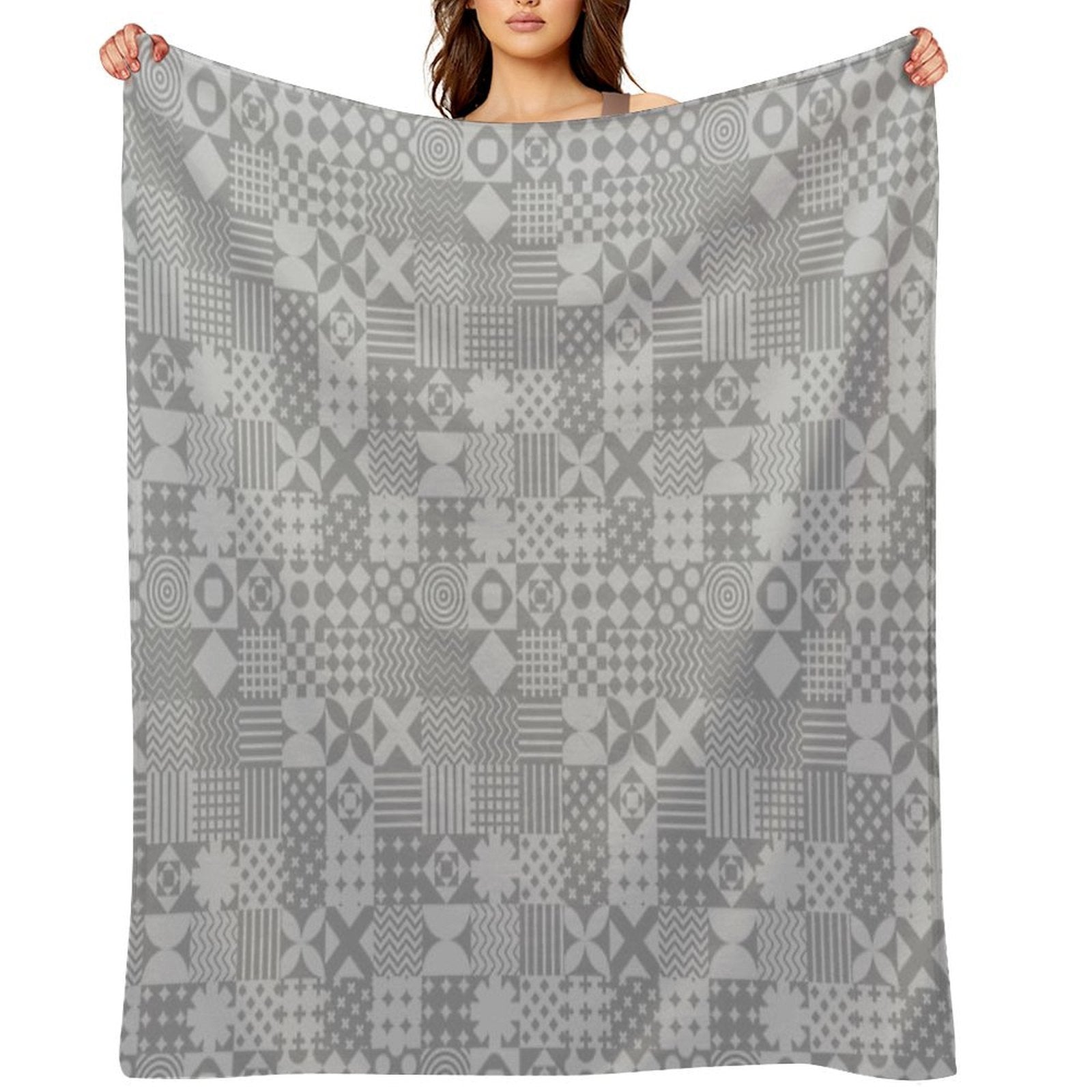 Patchwork Patterns Multi-functional Throw Blanket