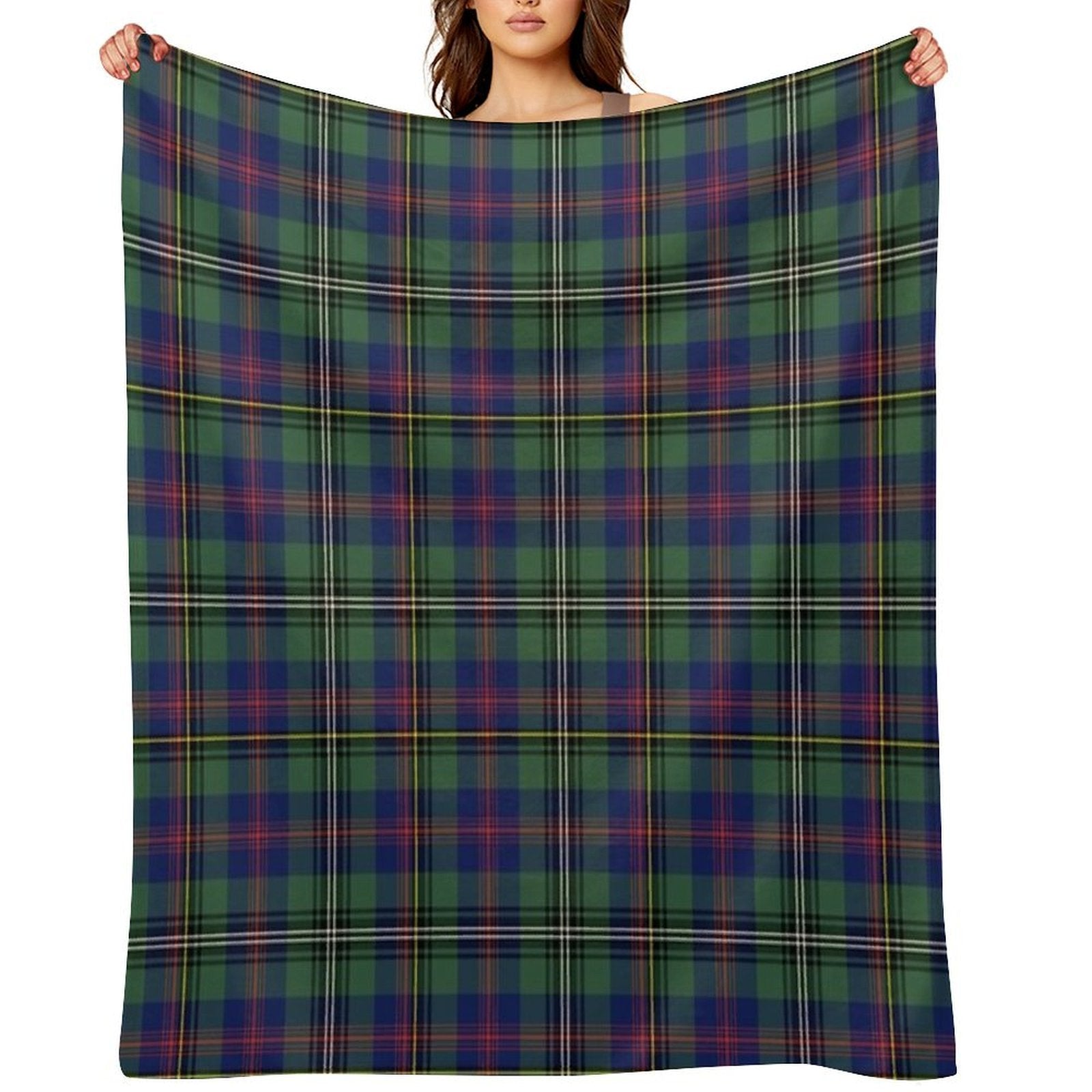 Clan Wood Tartan Velvety-soft Throw Blanket