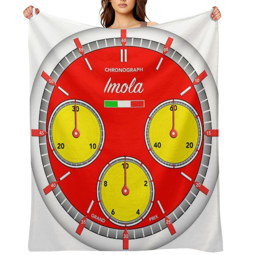 Imola  Motorsport  Racing  Chronograph Versatility Throw Blanket